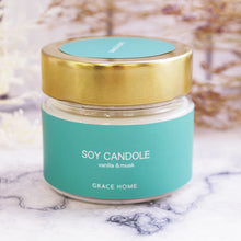 画像をギャラリービューアに読み込む, アロマキャンドル バニラとムスクの香り 【ソイキャンドル】
