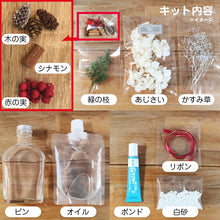 画像をギャラリービューアに読み込む, クリスマスツリー ハーバリウム 手作りキット