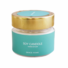 画像をギャラリービューアに読み込む, アロマキャンドル バニラとムスクの香り 【ソイキャンドル】